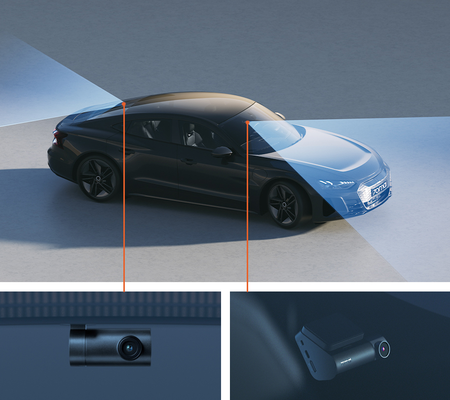 camera hành trình 2 kenh trước sau 70mai A200