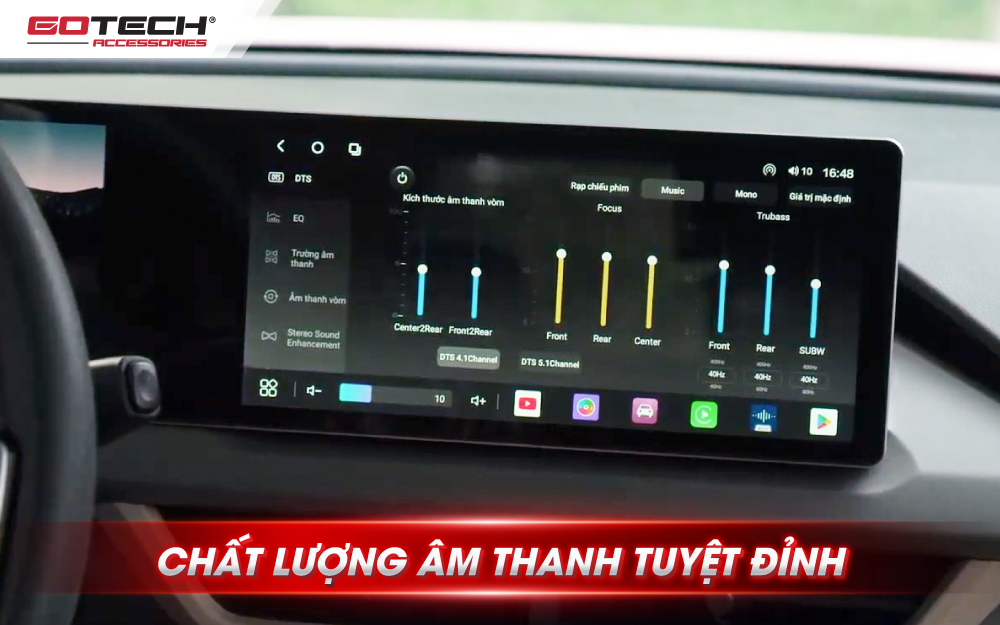 Màn hình ô tô thông minh GOTECH GT VF3 hệ thống âm thanh cao cấp