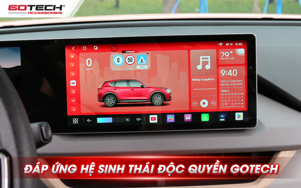 Màn hình ô tô thông minh GOTECH GT VF3 có hệ sinh thái Gotech độc quyền