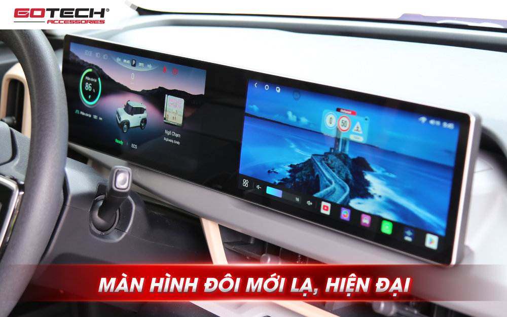 Màn hình ô tô thông minh GOTECH GT VF3 giao diện ấn tượng