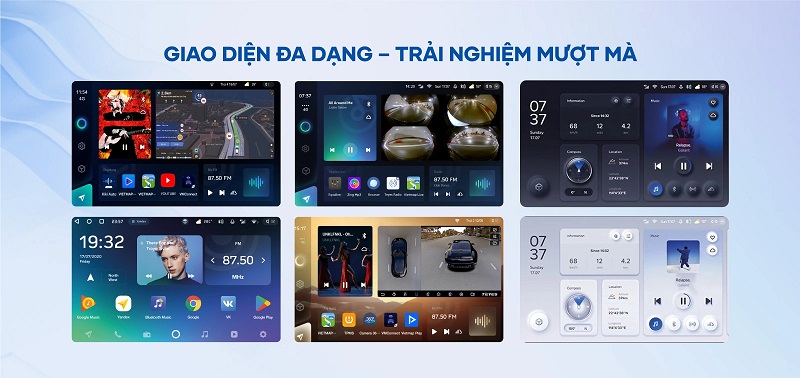 Teyes CC3L giao diện đa dạng, màn hình trải nghiệm mượt mà