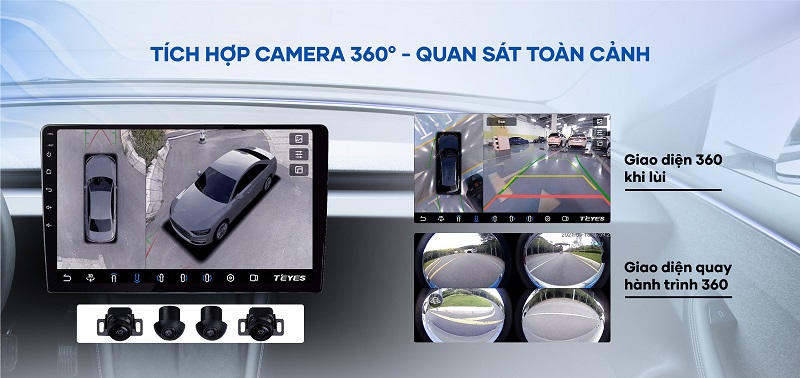 CC3L 360 tích hợp camera 360 độ, quan sát toàn cảnh