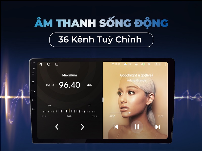 Teyes CC3L có âm thanh sống động với 36 kênh tùy chỉnh